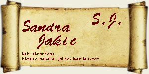 Sandra Jakić vizit kartica